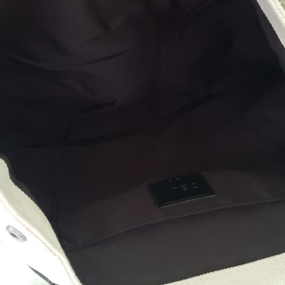 Deux Lux canvas black and cream Demi backpack NWOT main image 5